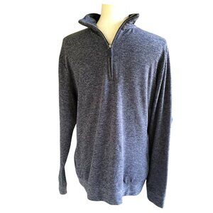 Vineyard Vines Men’s Heathered Blue Quarter Zip Pullover Sweater Small